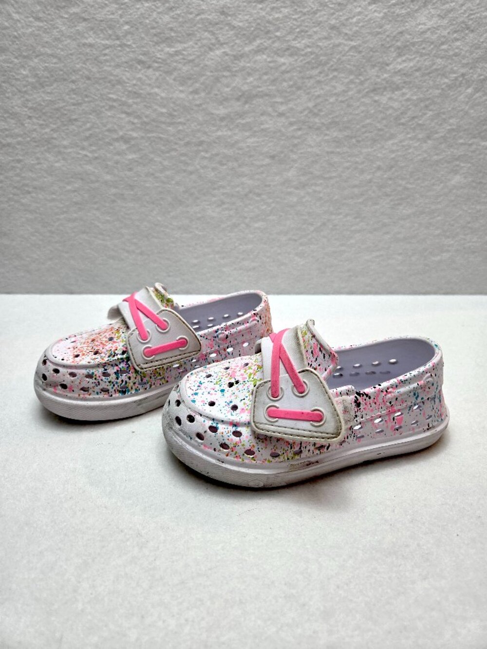 Sperry Kids Bahama Float Boat Jr Print Loafer shoes white multi size 6